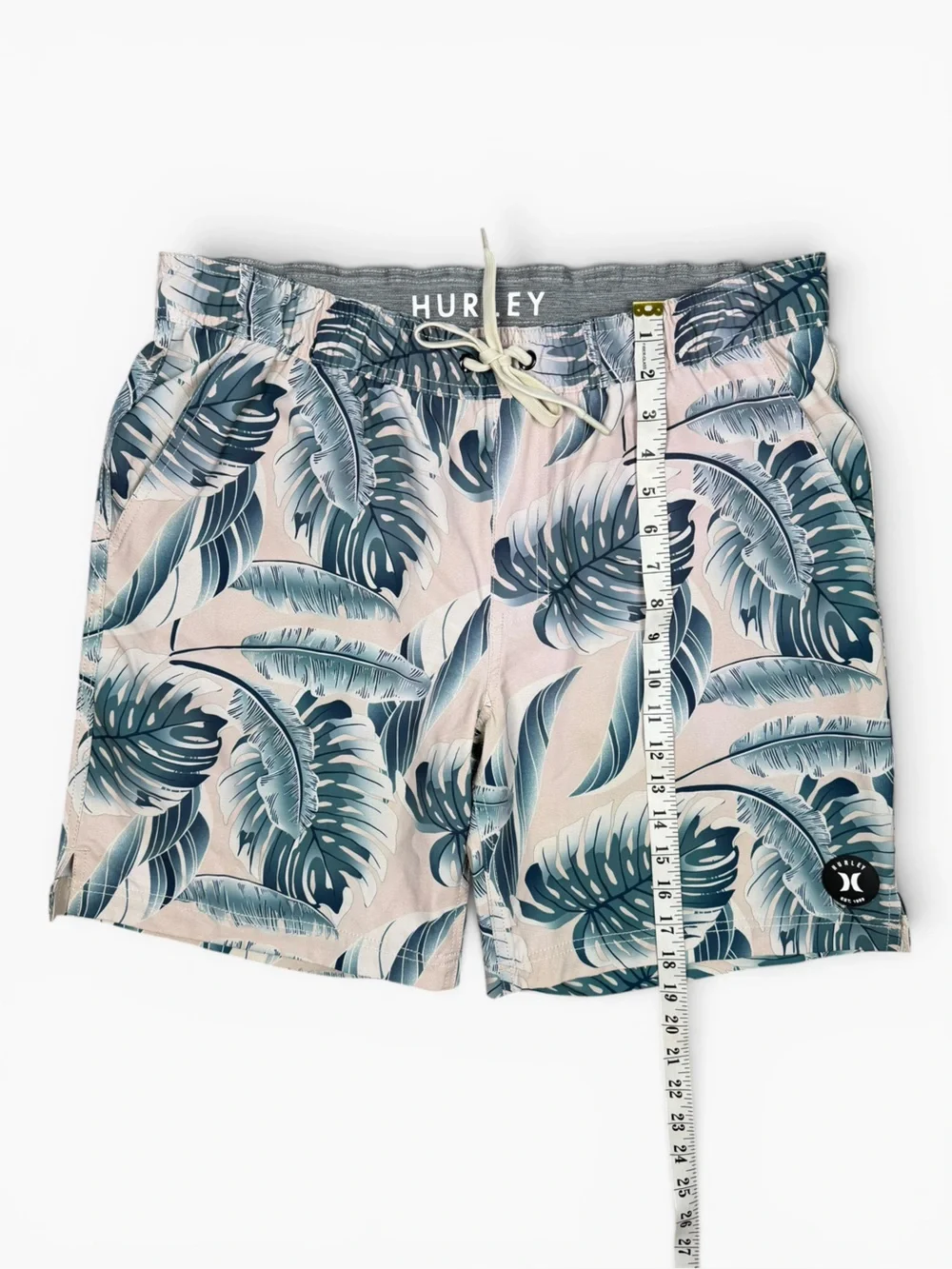 Hurley Phantom Tropical Palm Print Board Shorts Men’s Large 18” Outseam Stretch